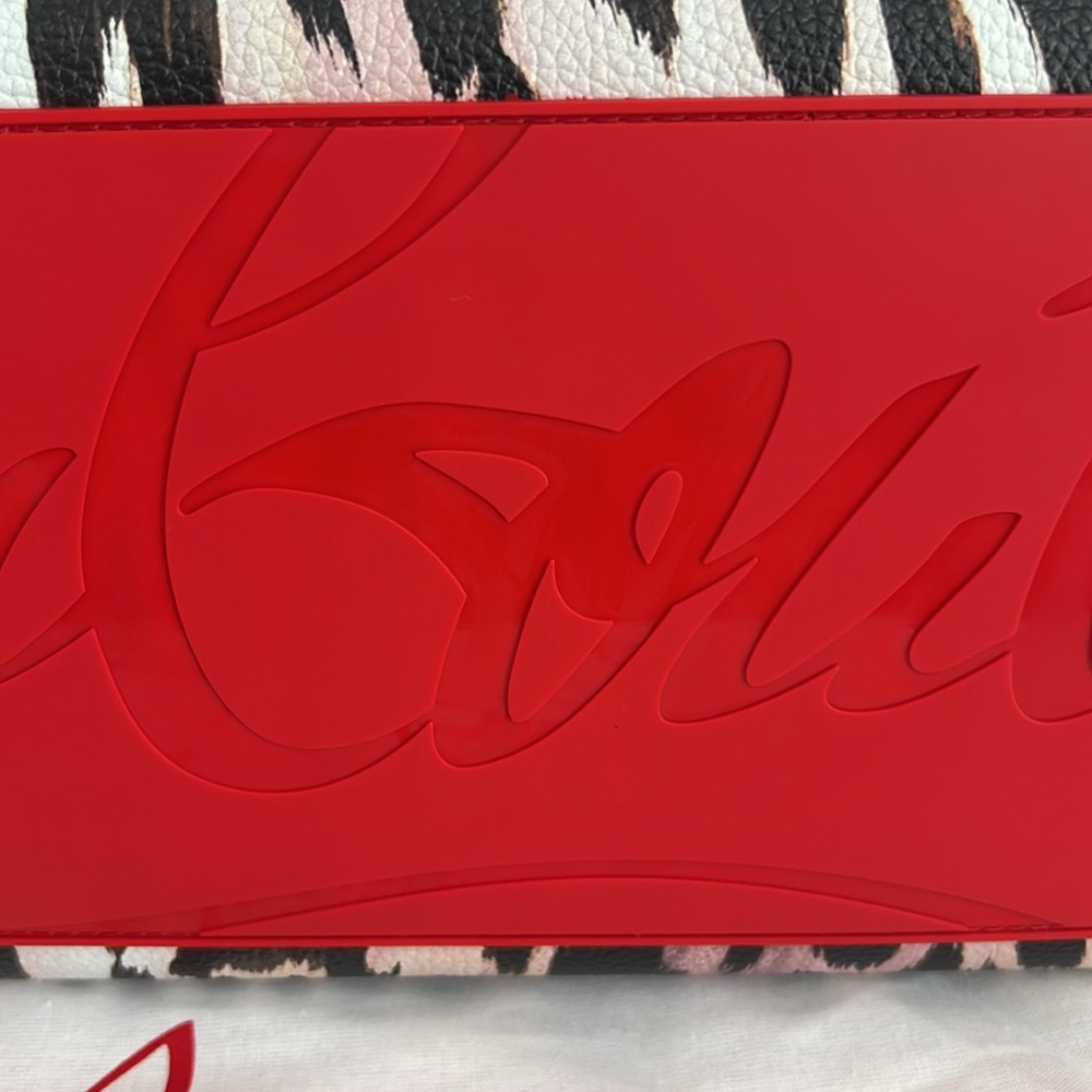 🔺Christian Louboutin🔺Large Cabata Leopard Ombré Leather Print Tote - Picture 10 of 16
